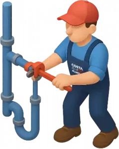 installation costa plumber man